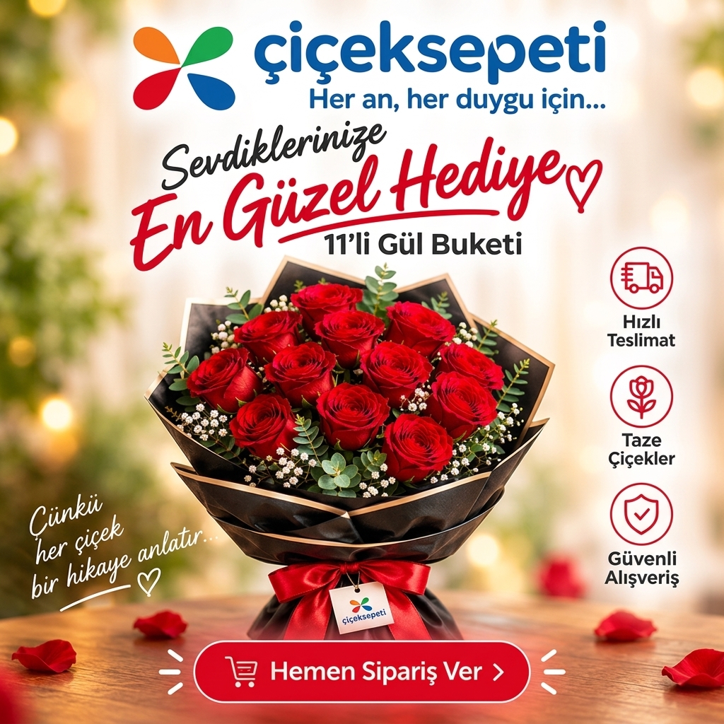 11'li Gül Buketi